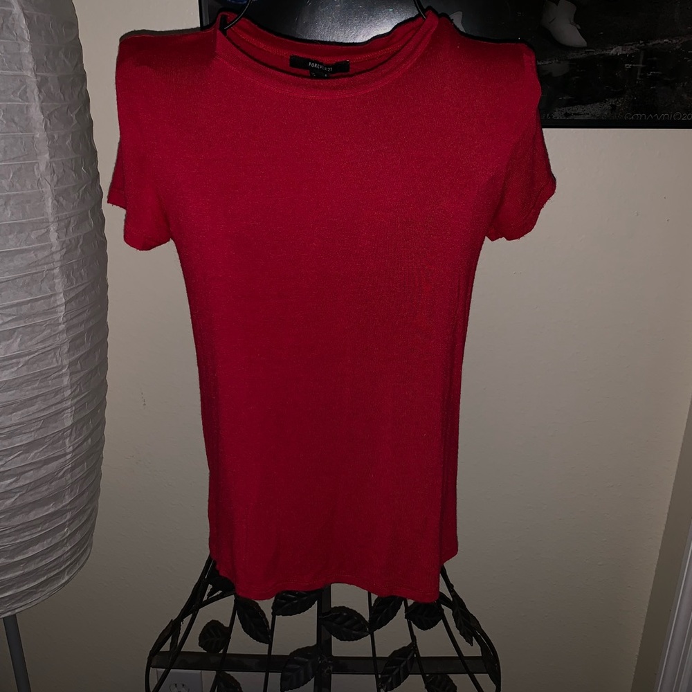 Forever 21 Plain Red T-Shirt